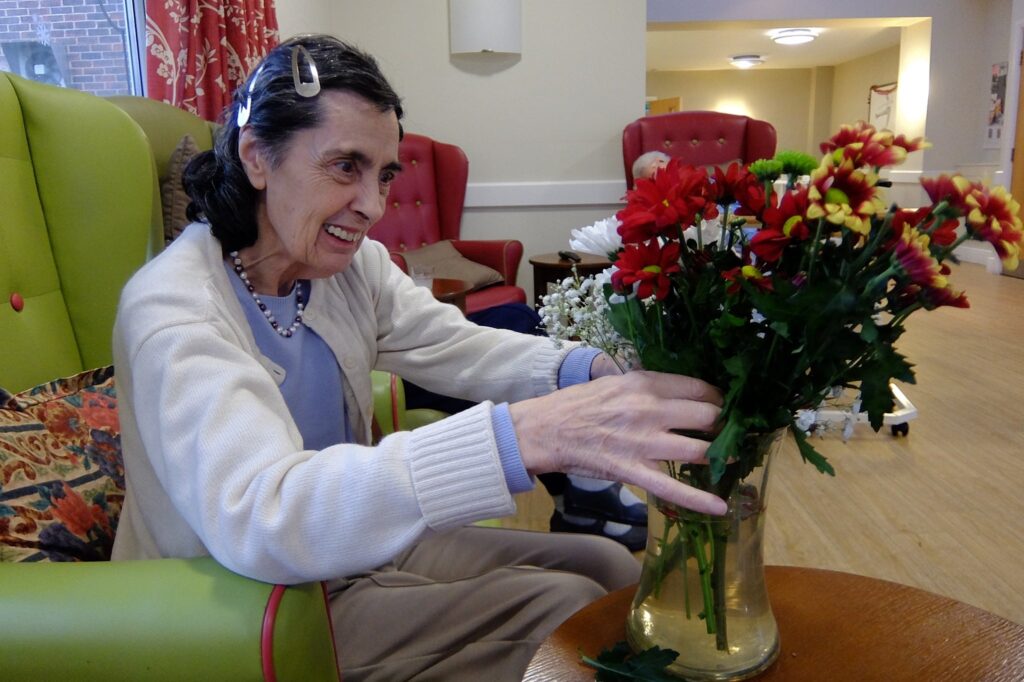 Residents enjoying daily life activities at ManuCourt care home