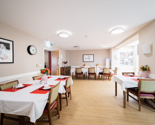 Residential care home in Romsey dining room