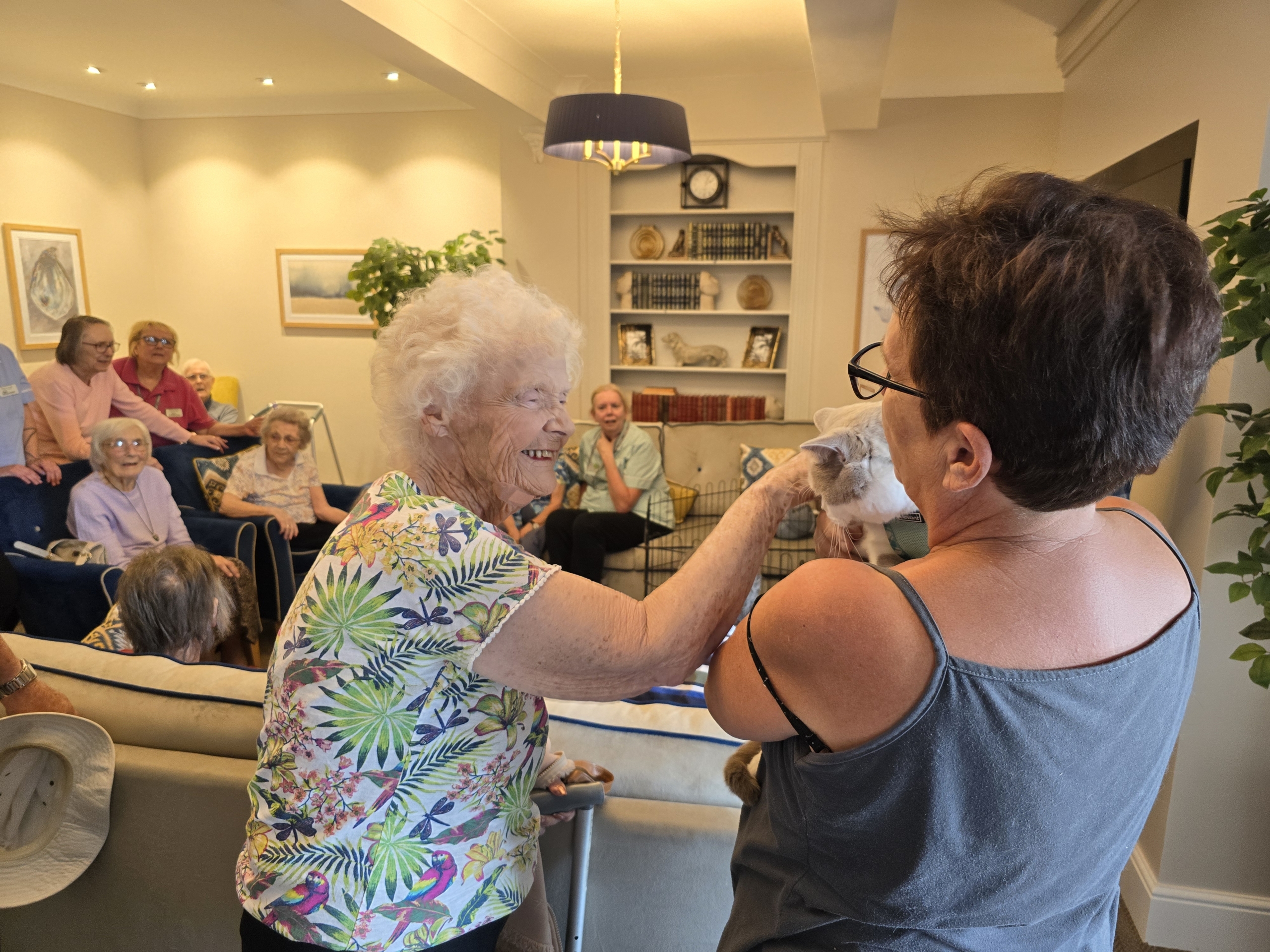Residents enjoying time ManuCourt care home