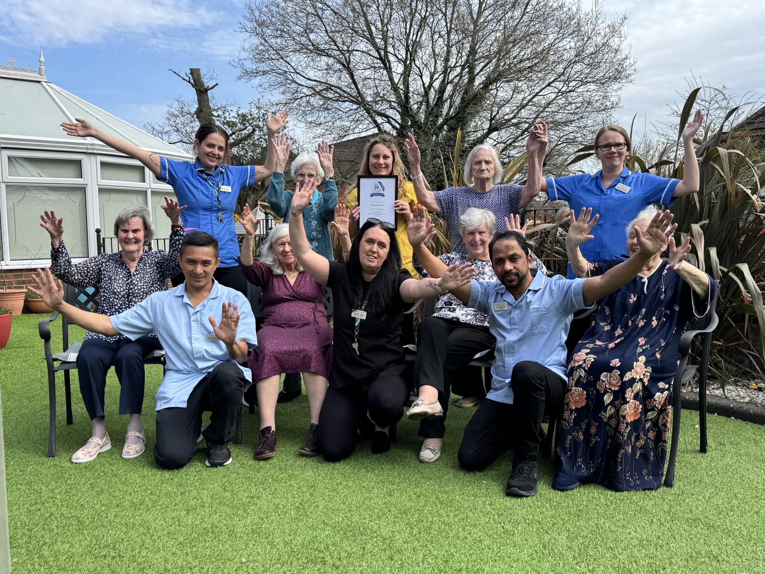 Residents enjoying time together at ManuCourt care home